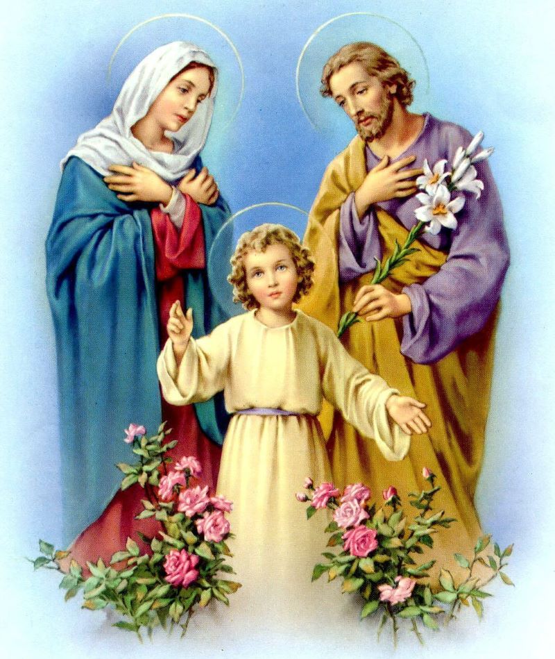 Đức Mẹ Maria, Thánh Giuse, Chúa Giêsu cùng bên nhau