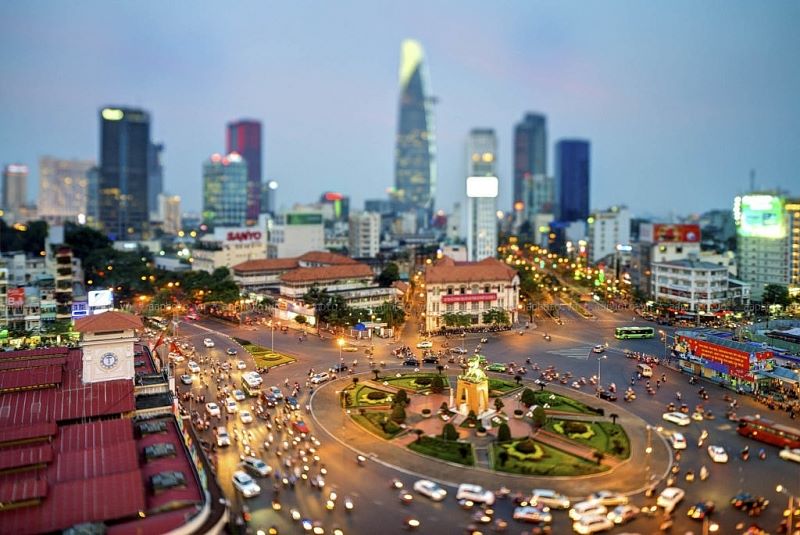 Hình ảnh vòng xoay Sài Gòn
