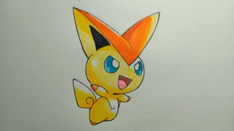 Tranh vẽ Pokemon đơn giản