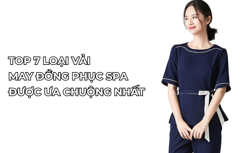 vải may đồng phục spa