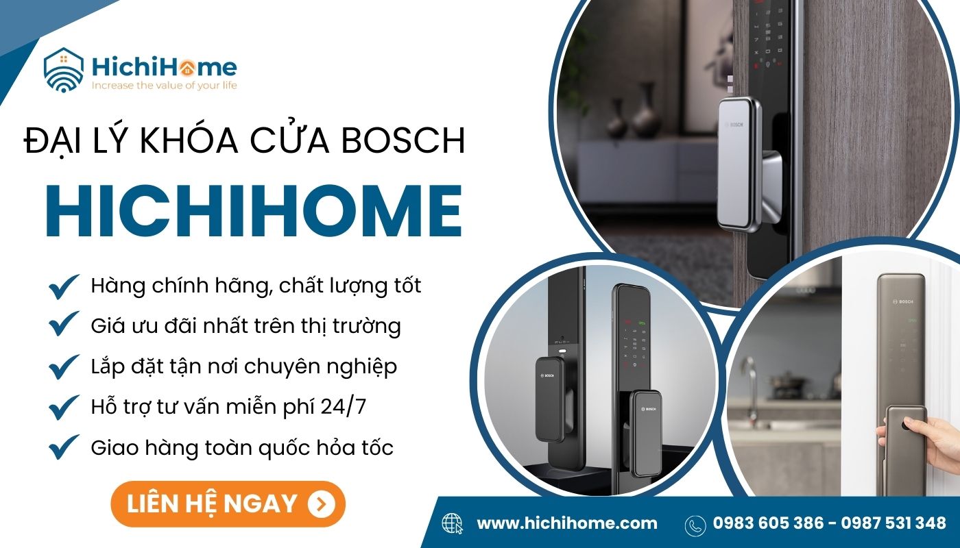 HichiHome - Đại lý khóa cửa Bosch chính hãng