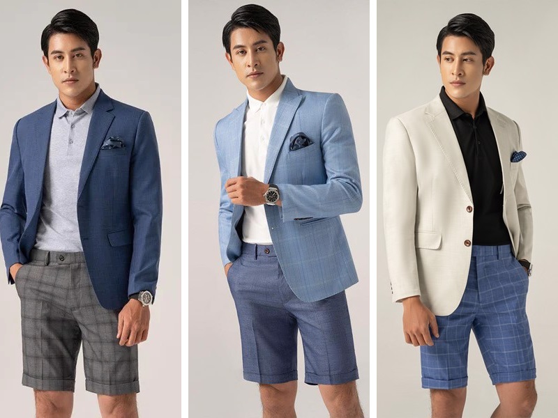 Mix áo vest với quần short nam tạo outfit ấn tượng